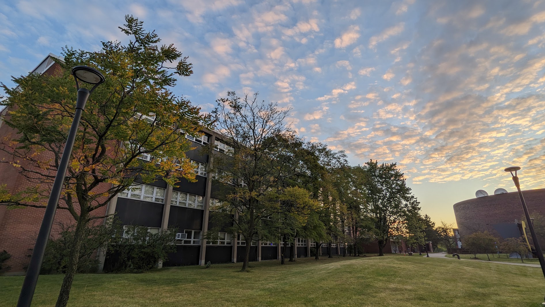 A view of Upton Hall, the home of the Art & Design Department